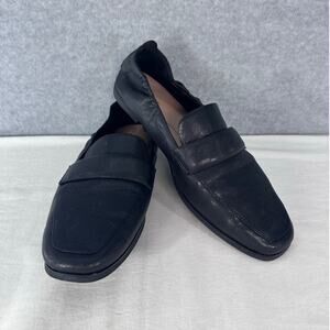 Cole Haan Women's sz 11 Trinnie Leather Loafer Black Classic Work Chic Slip On